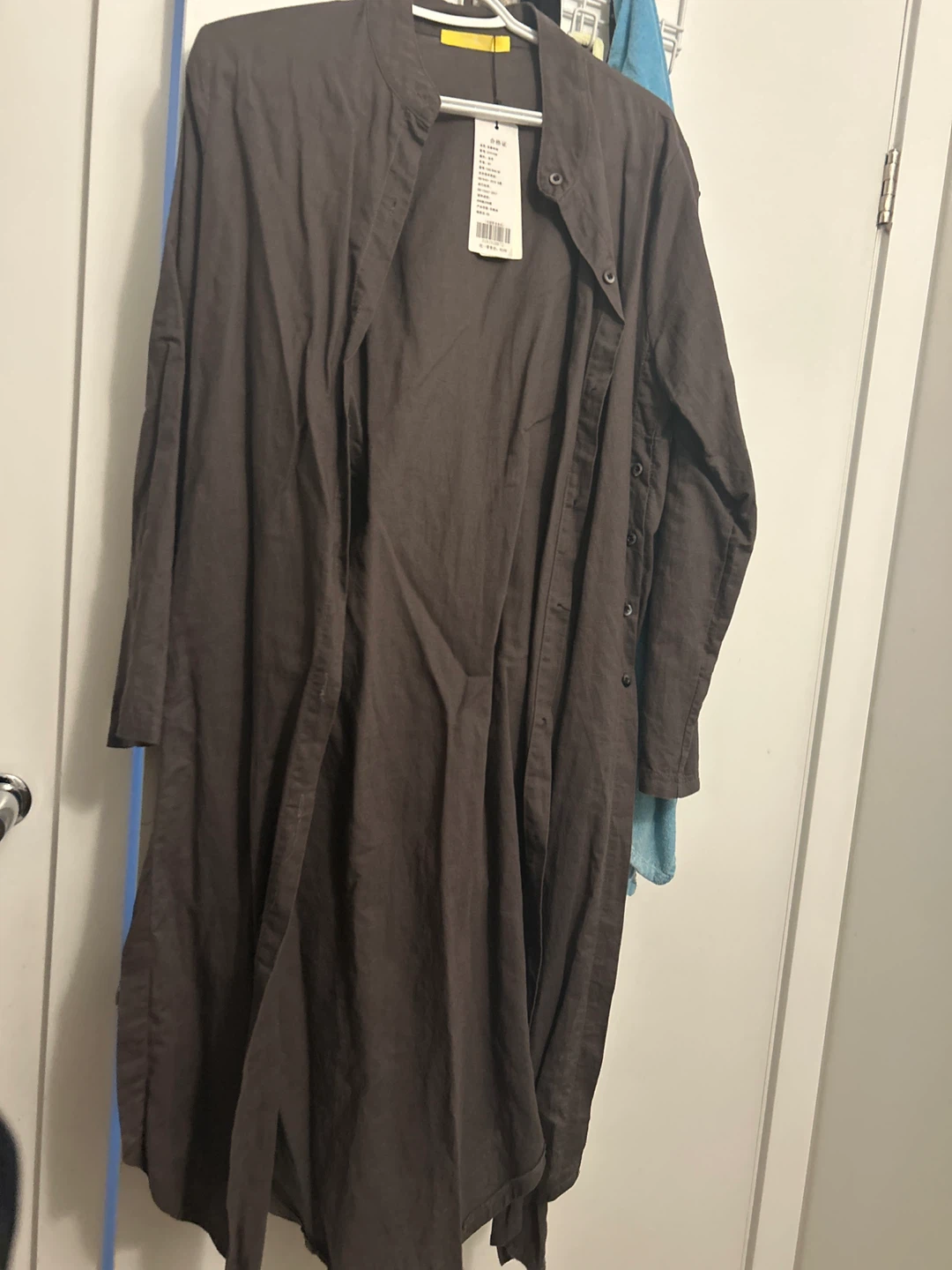 Brown Long Sleeve Dress