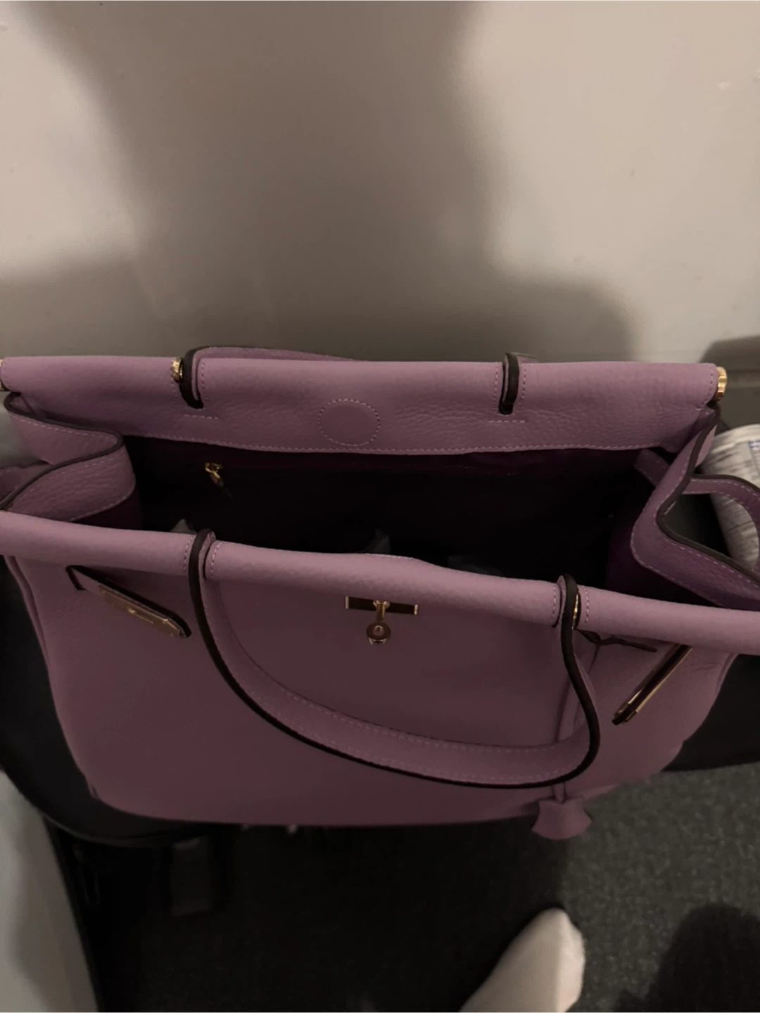 Lilac Leather Handbag - photo 2