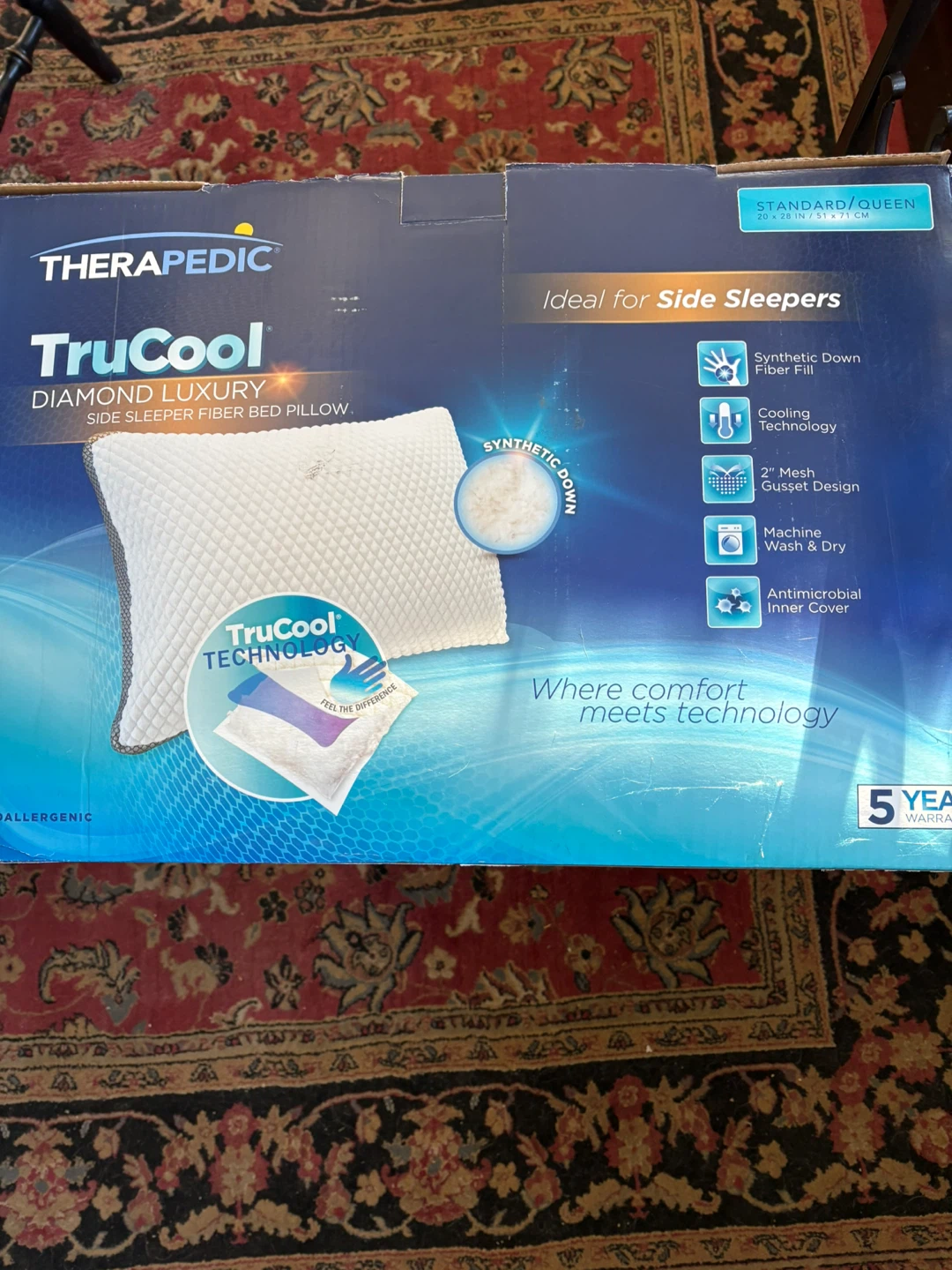 Therapedic TruCool Diamond Luxury Pillow