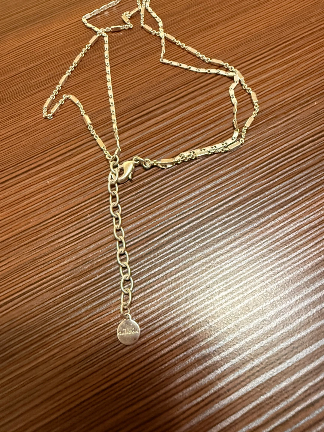 Silver Tone Long Layered Necklace - photo 5