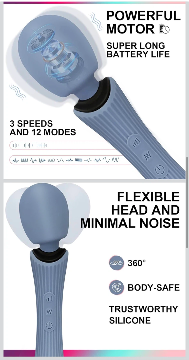Handheld Cordless Waterproof Massager - photo 4