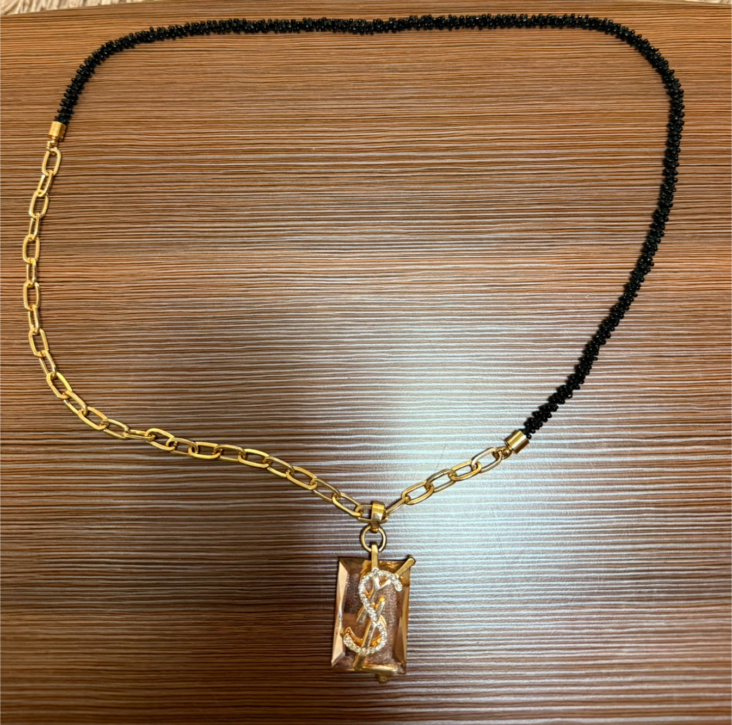 YSL Inspired Gold Tone Necklace