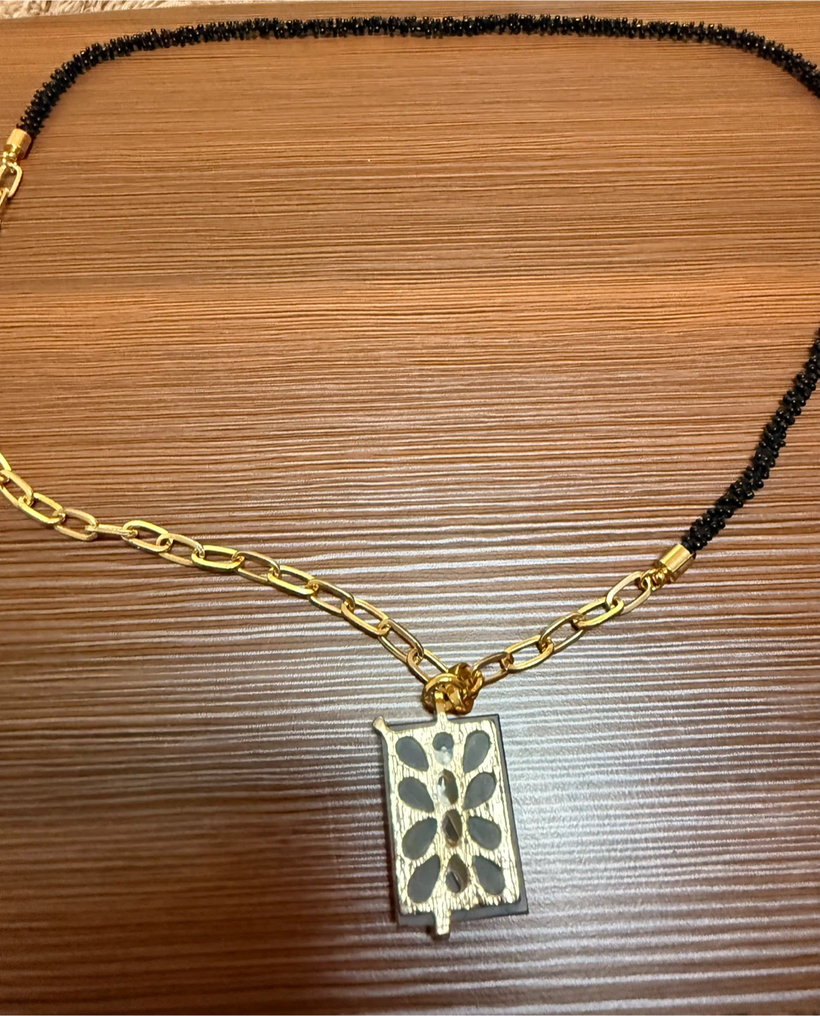 YSL Inspired Gold Tone Necklace - photo 4