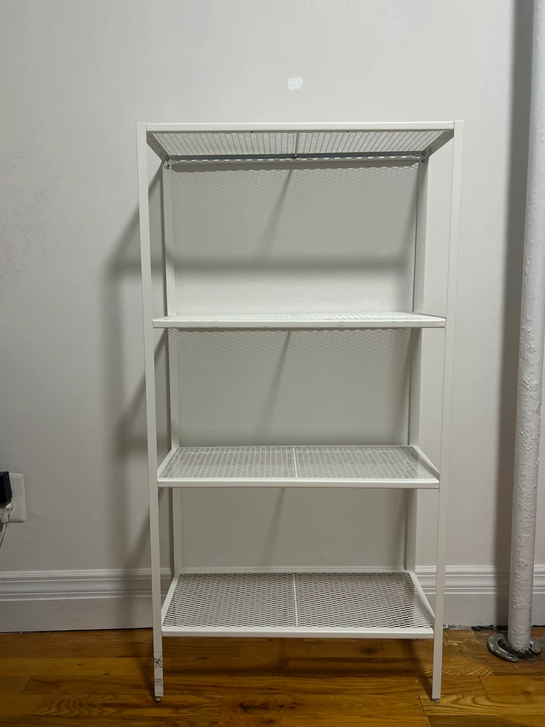 IKEA White Metal Shelf