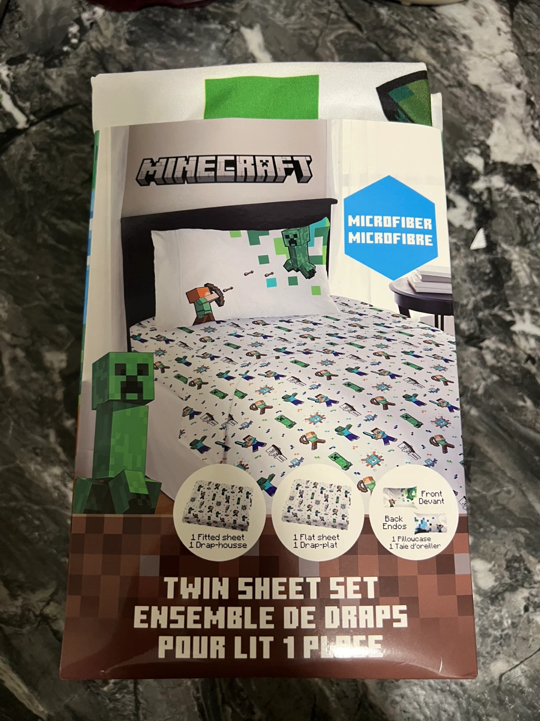 Minecraft Twin Sheet Set - Microfiber