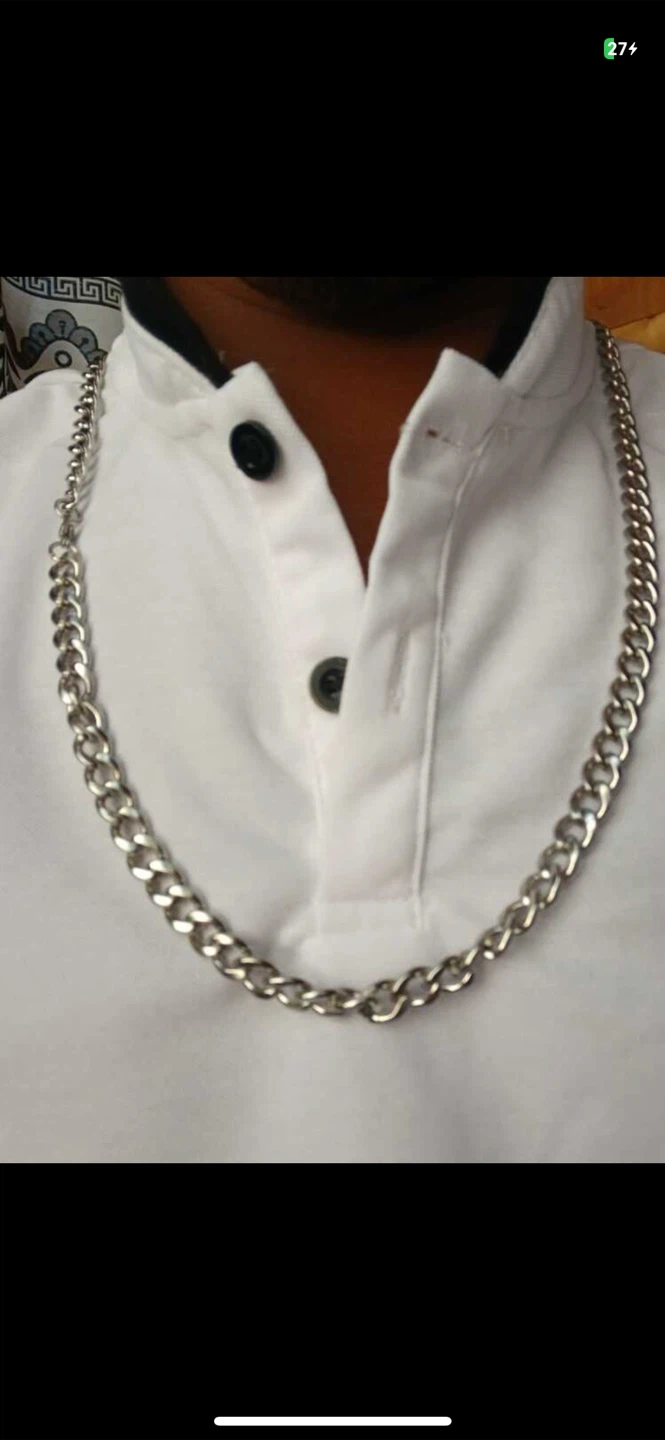 Real Silver Chain Necklace