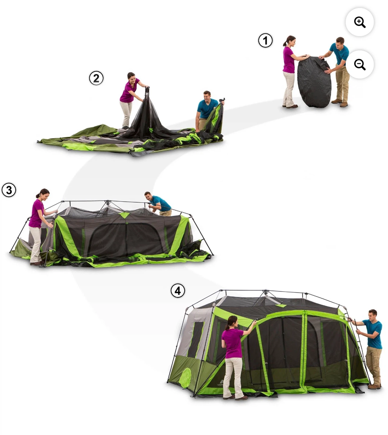 Ozark Trail 16x8 Instant Cabin Tent, Sleeps 12 - photo 2