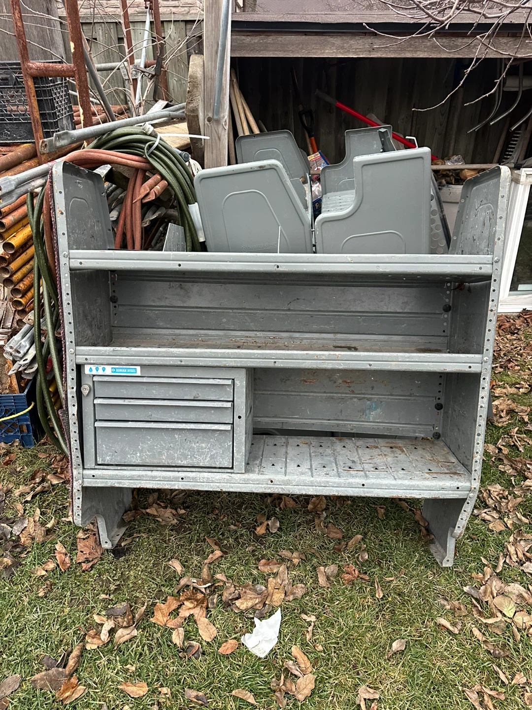 Work van shelves