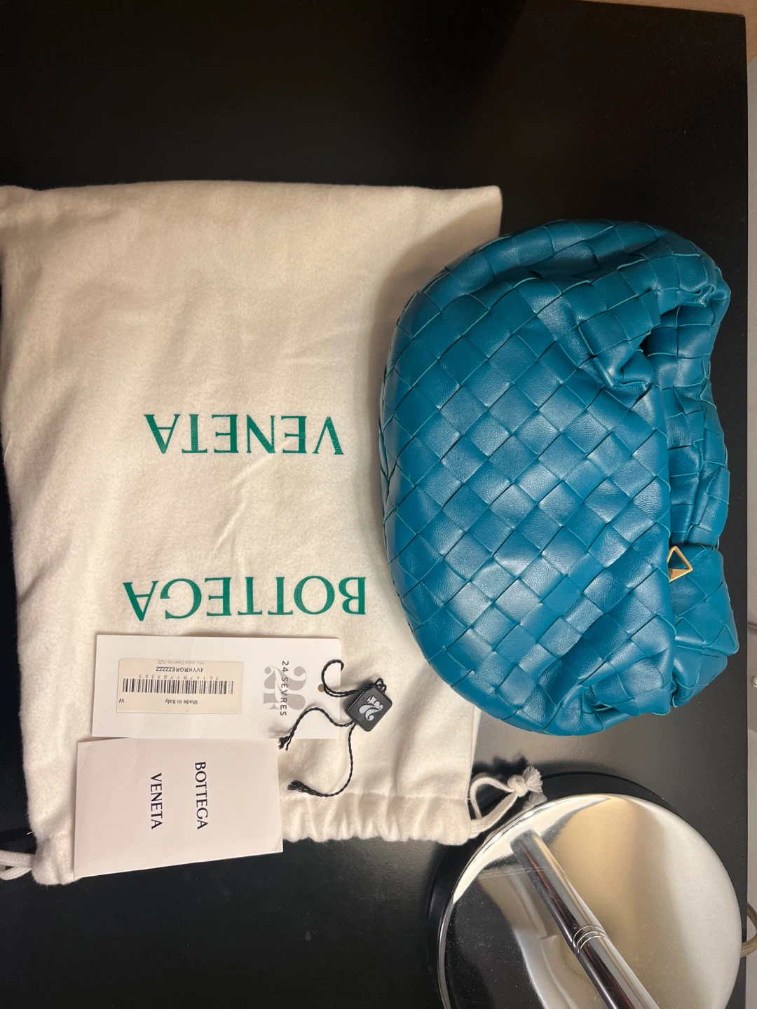 Bottega Veneta Mini Jodie Bag - Teal - photo 4