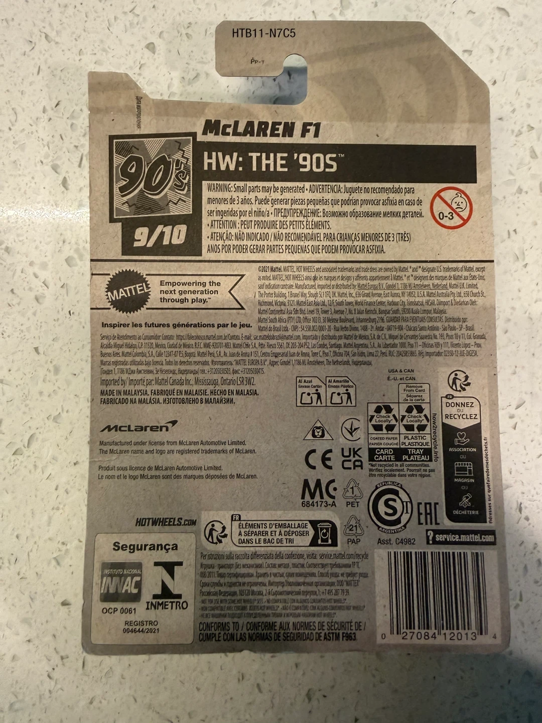 Hot Wheels McLaren F1 - HW: The '90s - photo 4