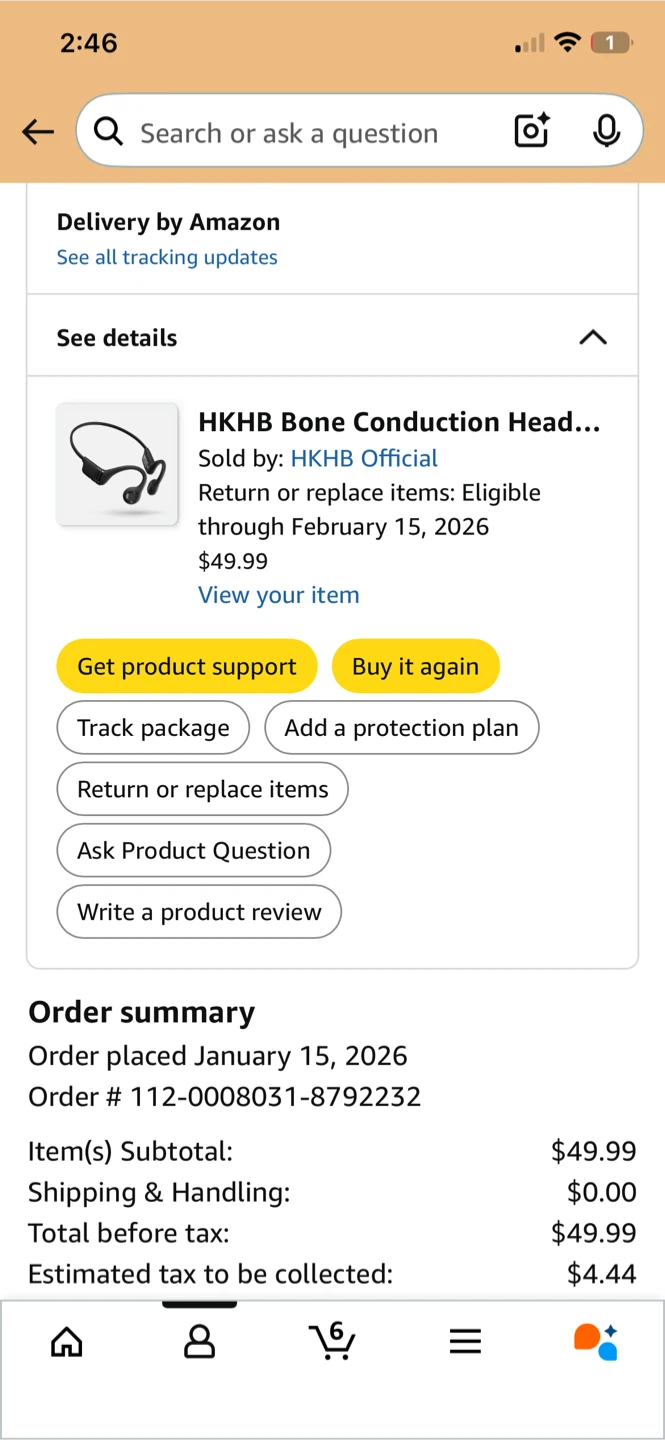 🥕 New Hkhb Bone Conduction Motion Headphones - photo 5
