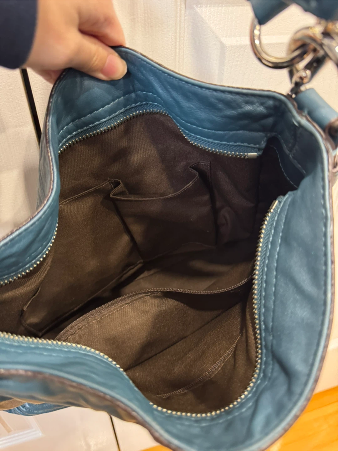 Coach Blue Leather Shoulder Bag - photo 3
