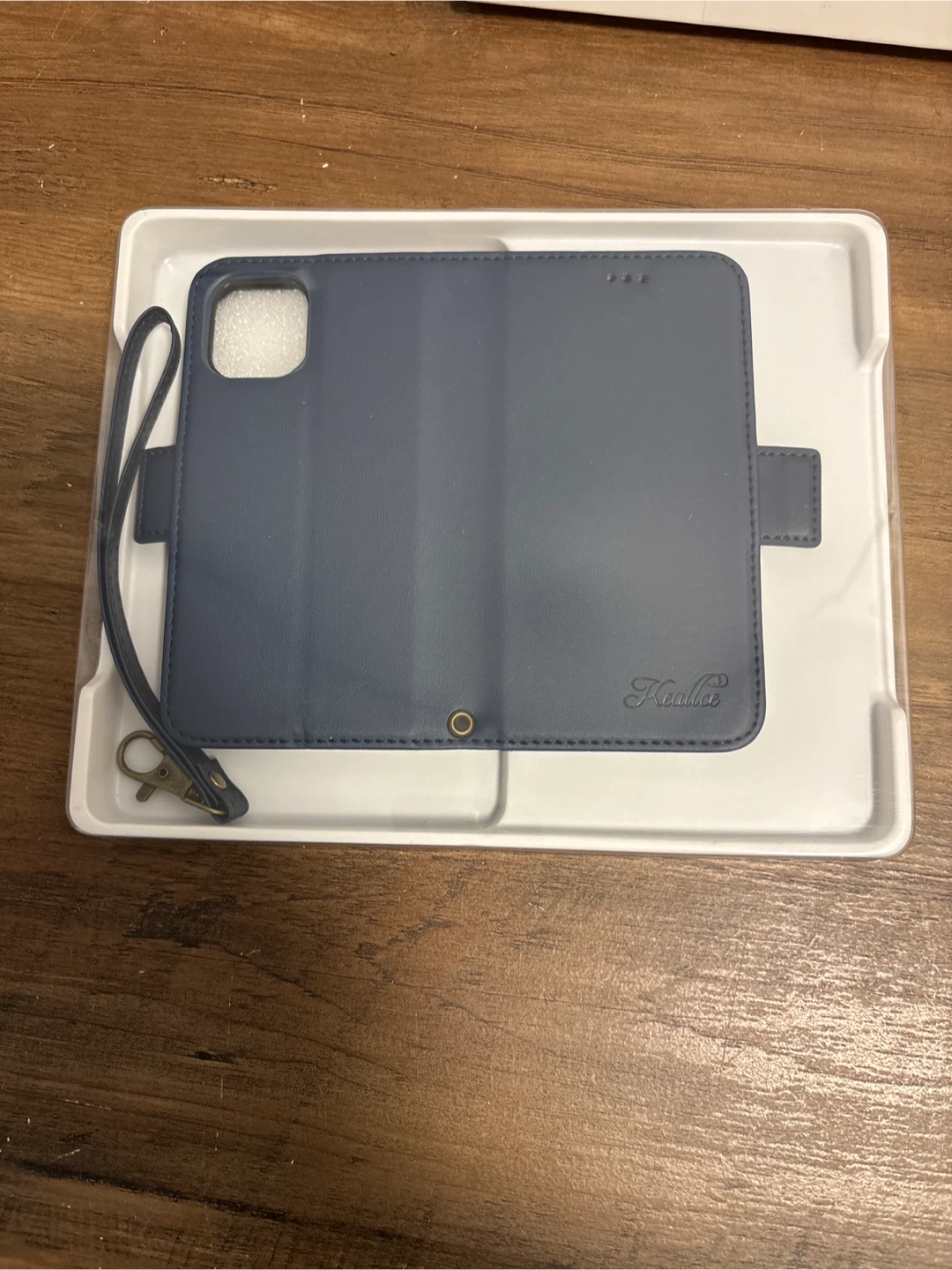 Keallce Blue iPhone 12 Case with Wallet and Wrist Strap - photo 2
