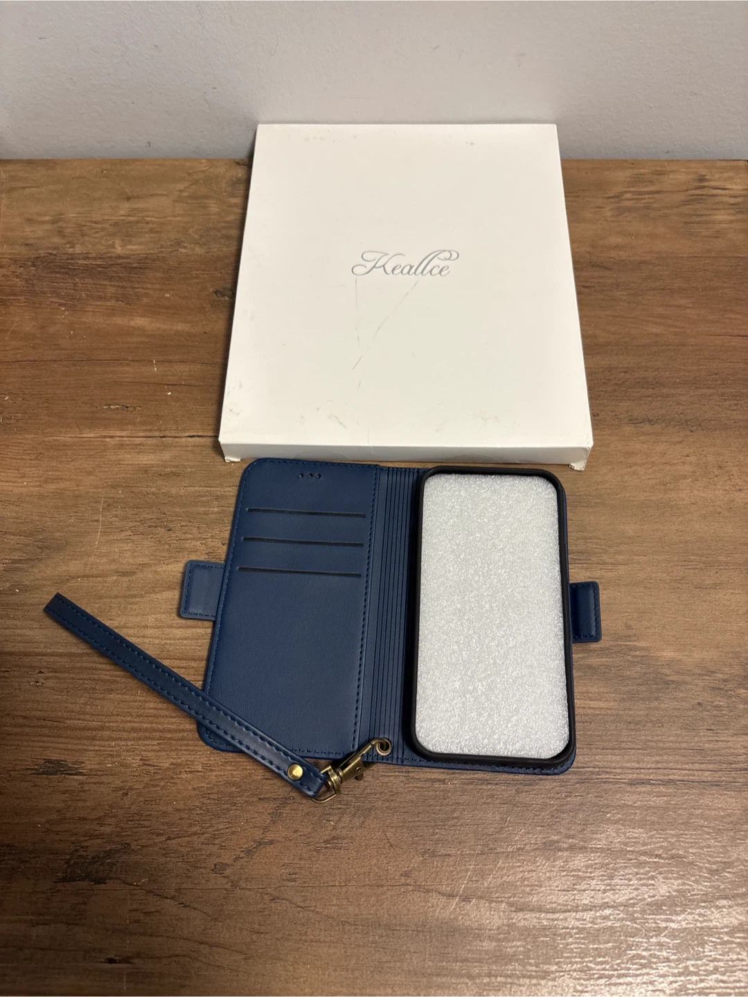 Keallce Blue iPhone 12 Case with Wallet and Wrist Strap - photo 5