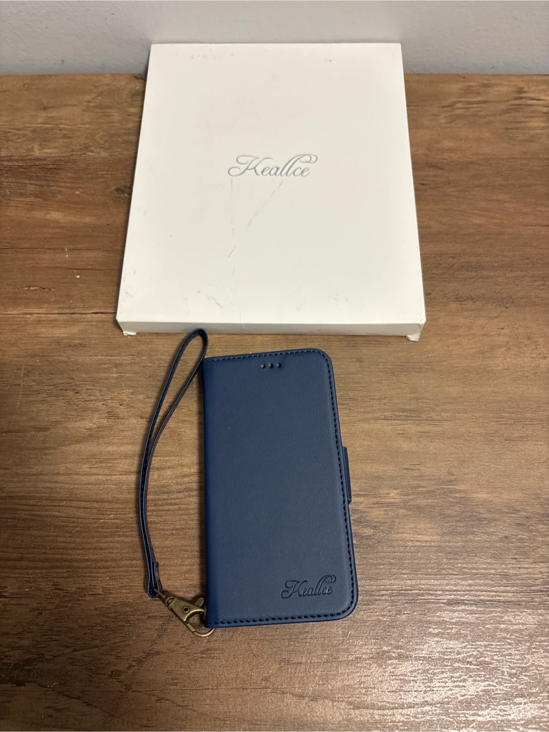 Keallce Blue iPhone 12 Case with Wallet and Wrist Strap - photo 3