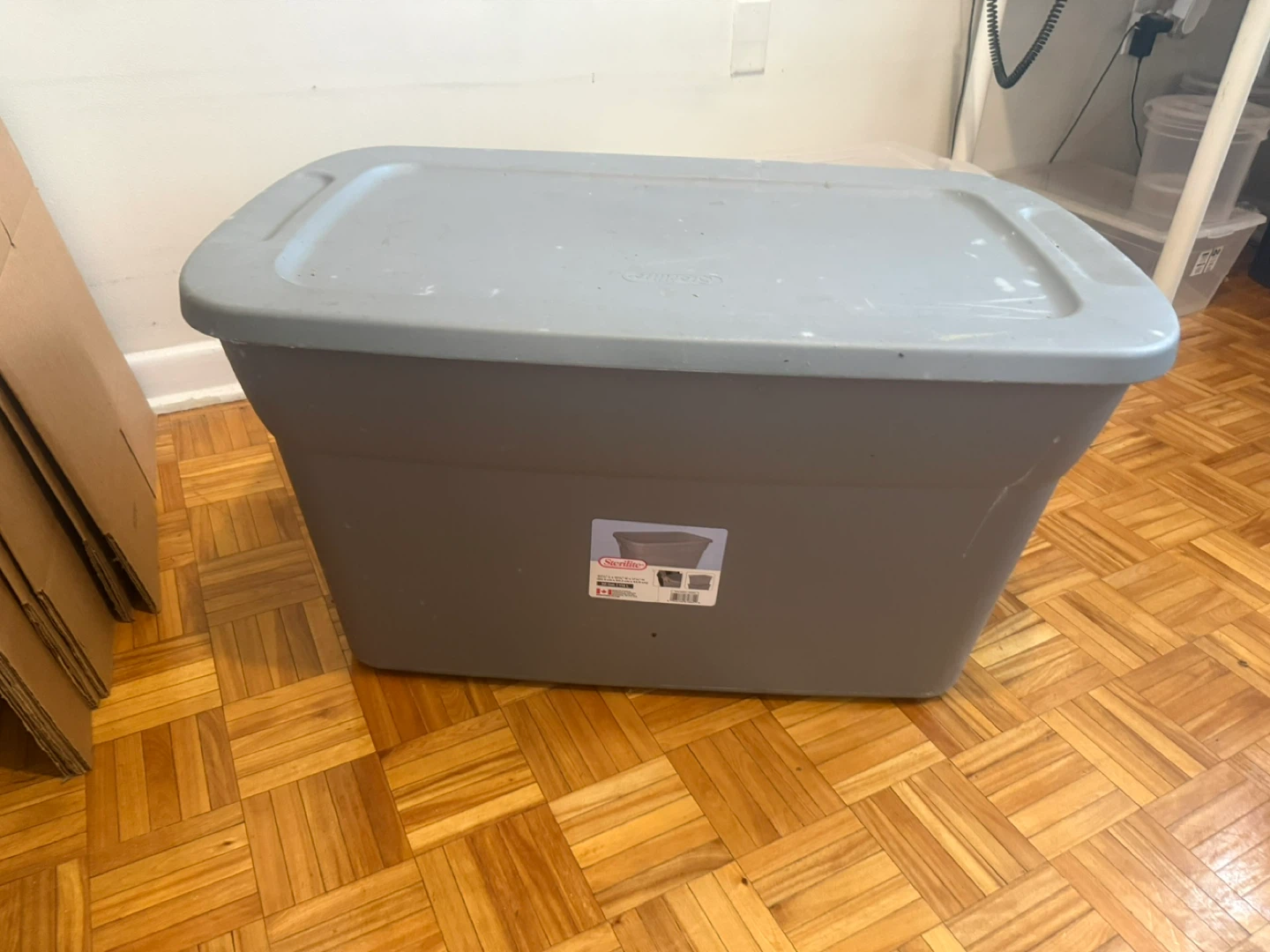 Sterilite Gray Storage Bin