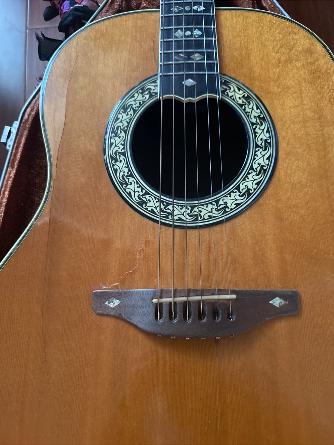 Ovation Acoustic Guitar with original Case - photo 2