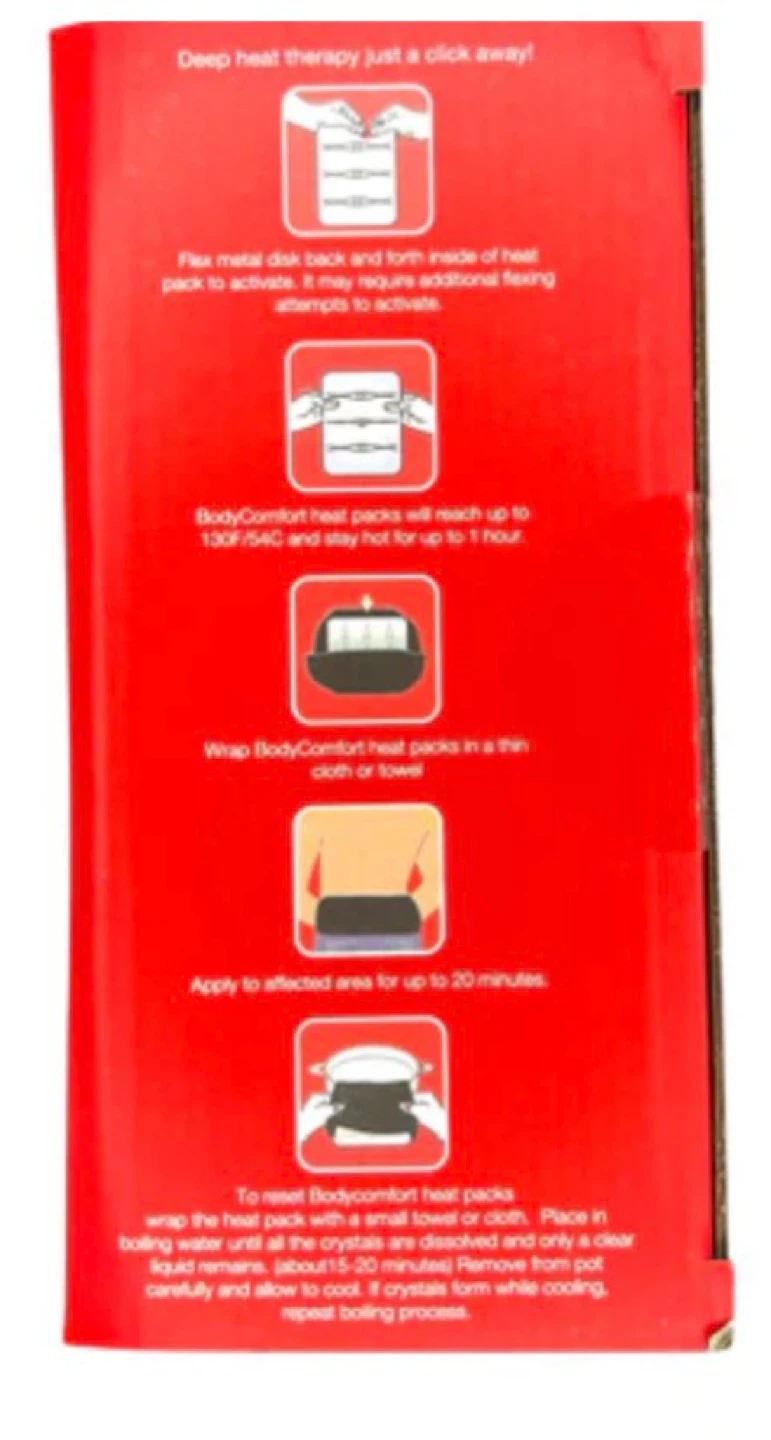 6 piece - BodyComfort Reusable Therapeutic Heat Packs - 6 Piece - photo 4