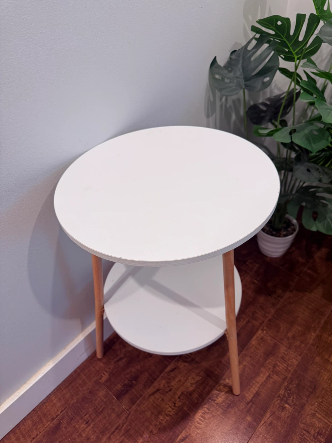 Free plants and White 2-Tier Side Table - photo 4