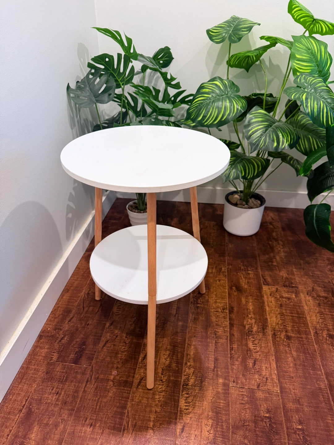 Free plants and White 2-Tier Side Table - photo 2