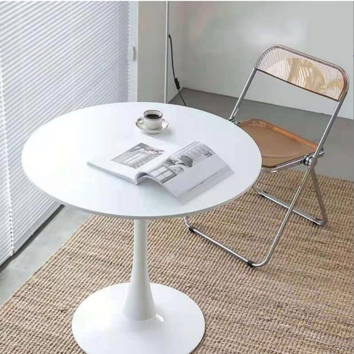 White Tulip Style Dining Table - X-Large - photo 3