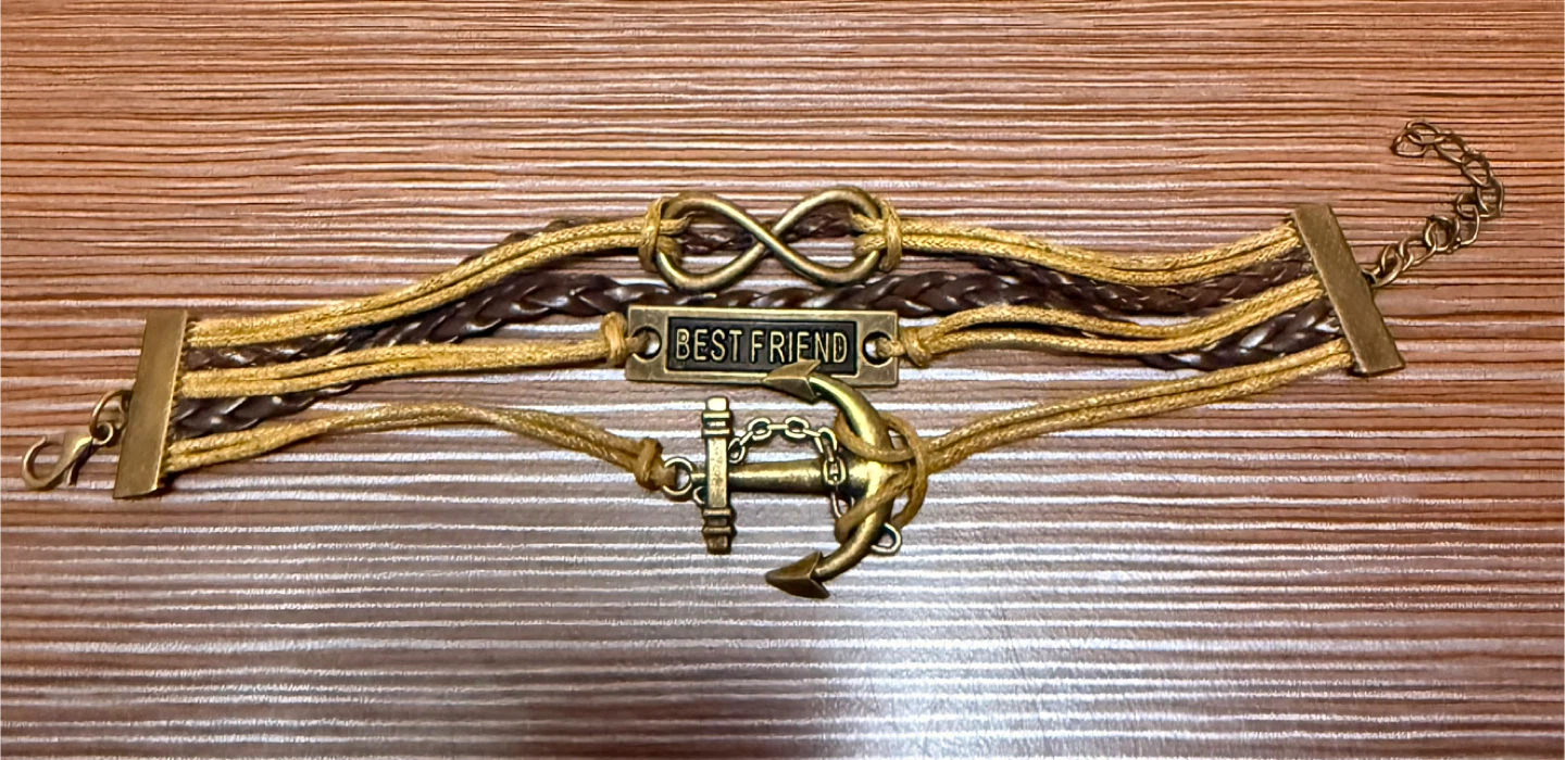 Best Friend Anchor Infinity Bracelet - photo 2