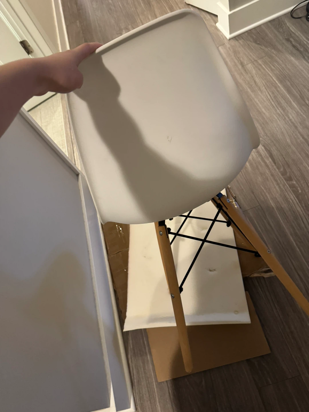 Giantex White Dining Chair - photo 2