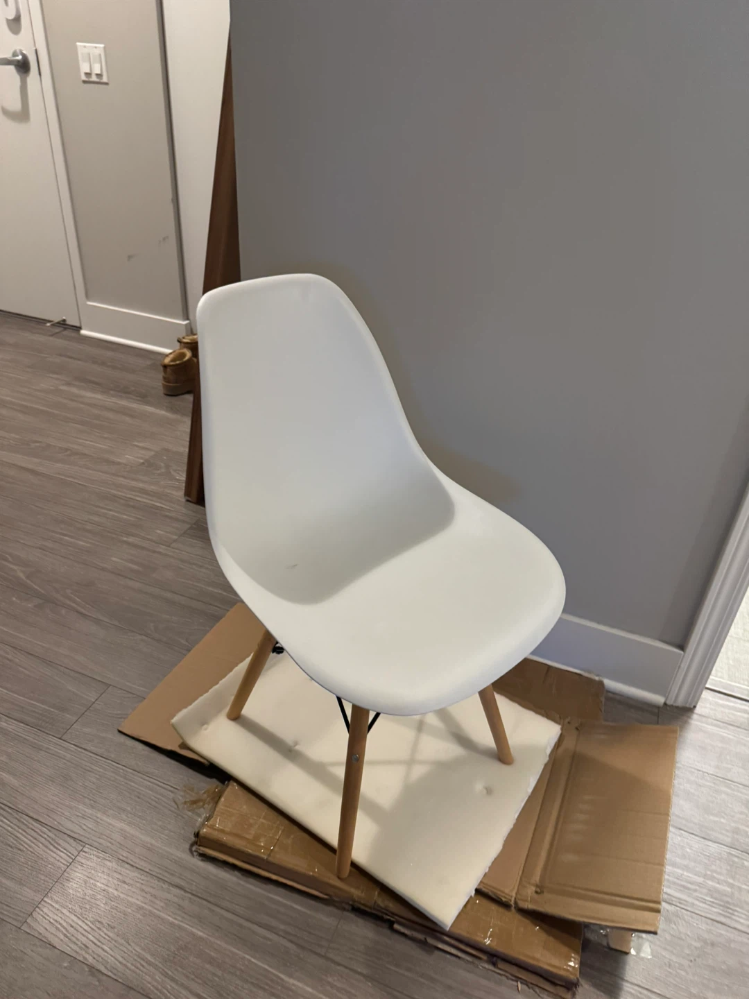 Giantex White Dining Chair - photo 3