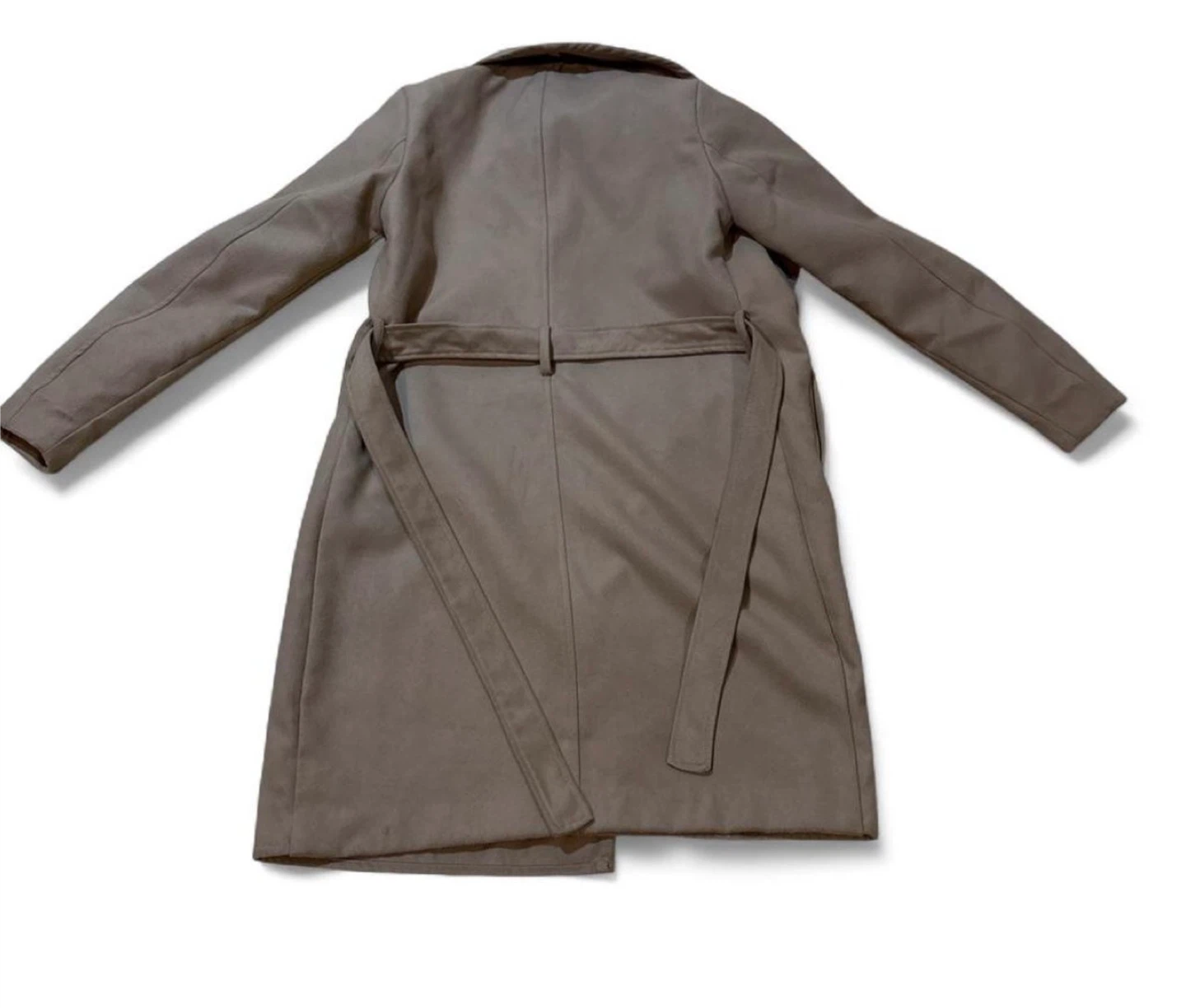 Jacqueline de Yong XS Beige Belted Coat - photo 2