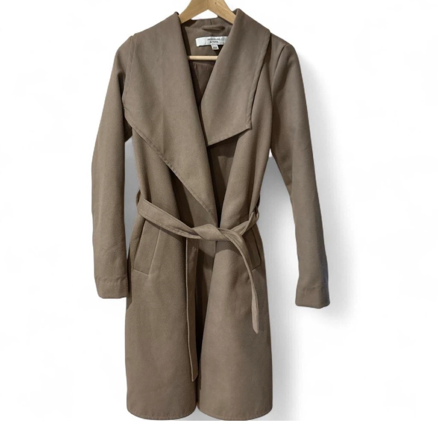 Jacqueline de Yong XS Beige Belted Coat