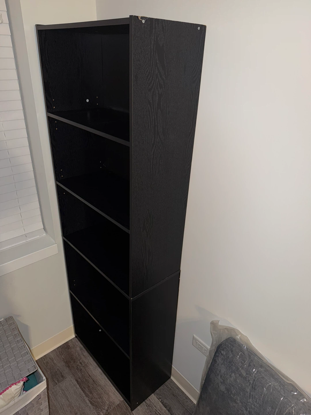 Black Wood Bookcase - - photo 2