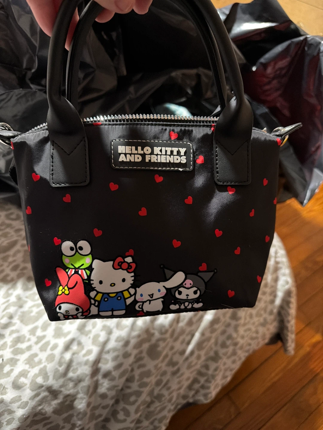 Hello Kitty & Friends Black Mini Tote Bag