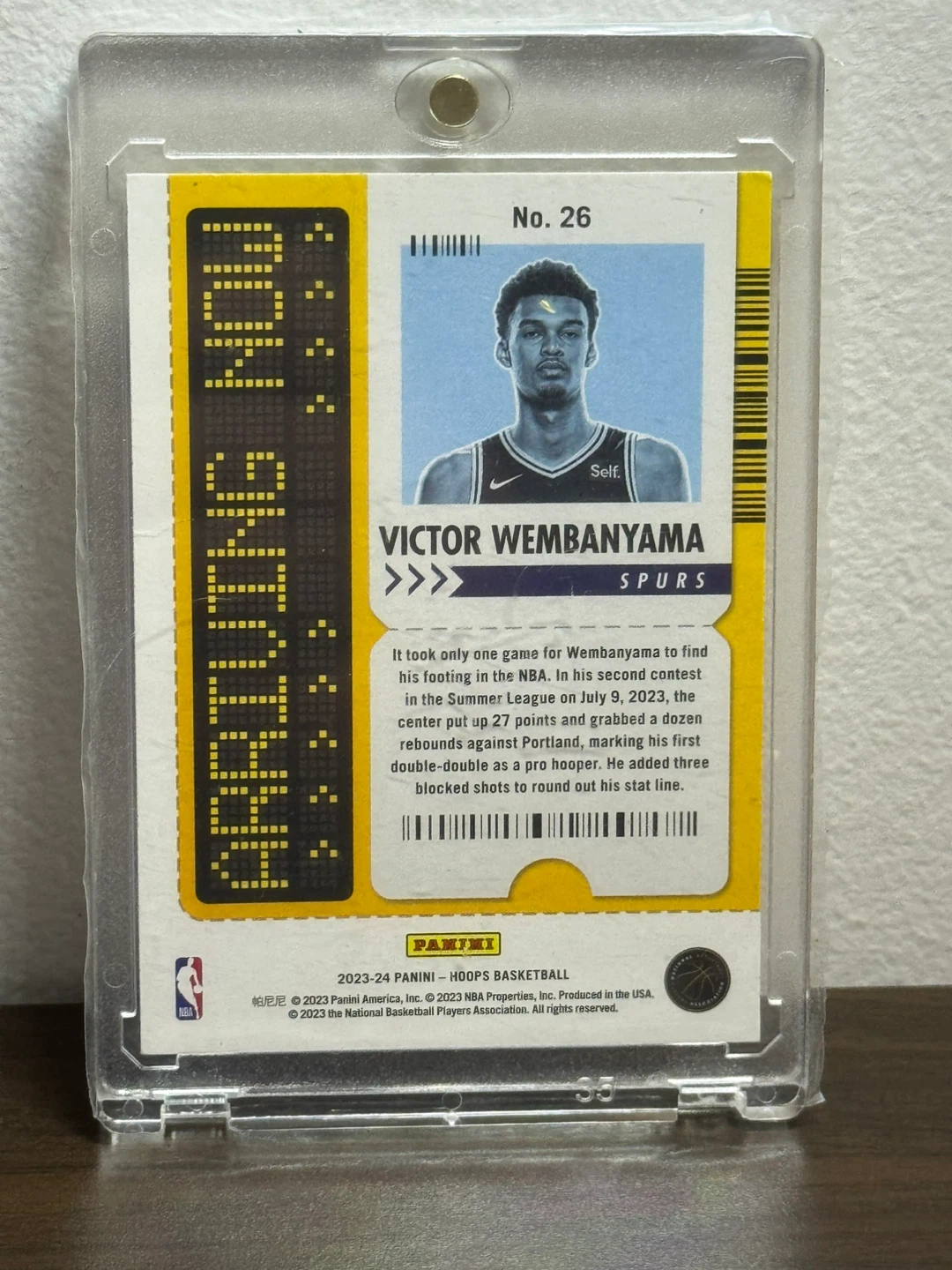 Victor Wembanyama NBA Hoops rookie Card - photo 2