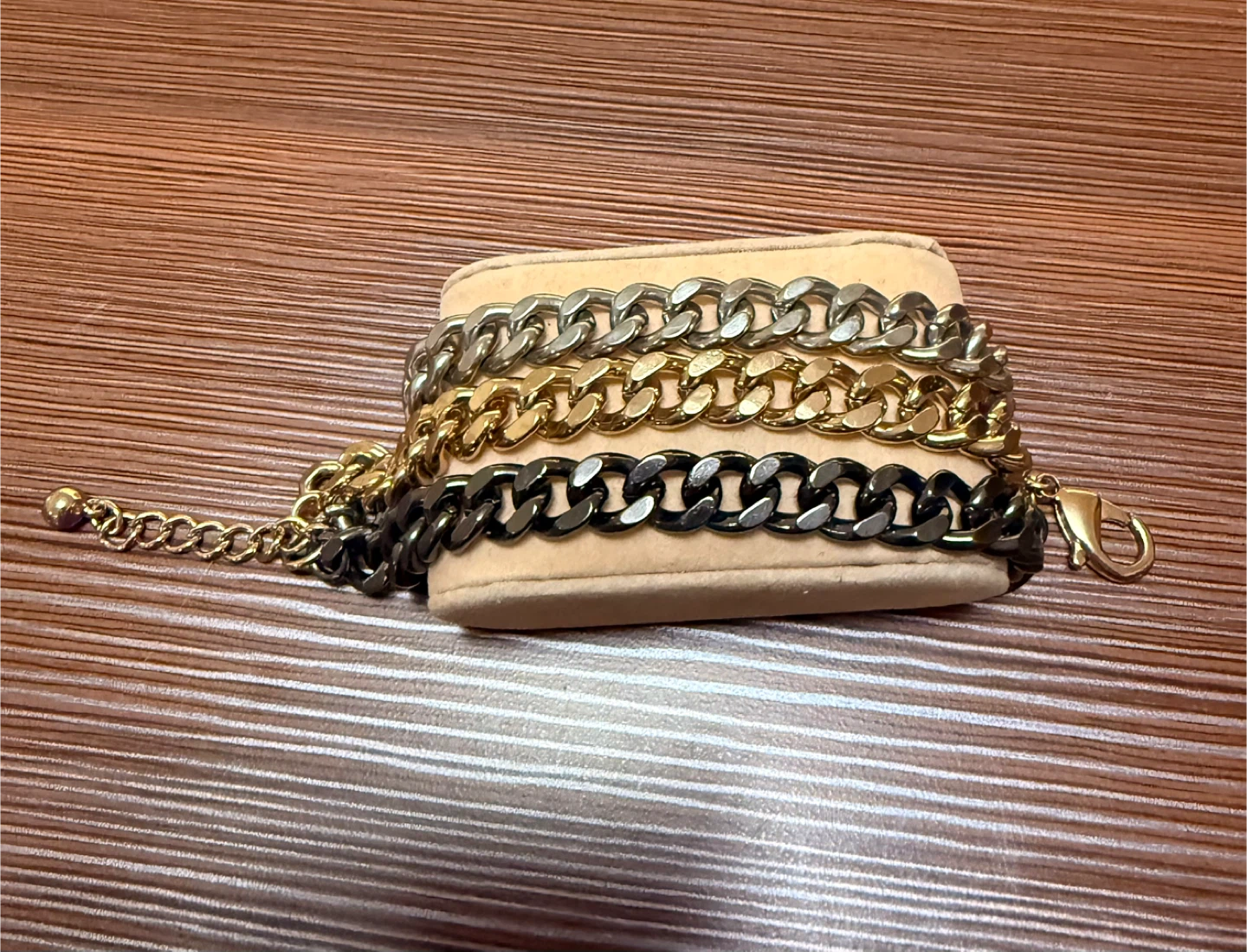 Chain Link Bracelet - Gold, Silver, Black