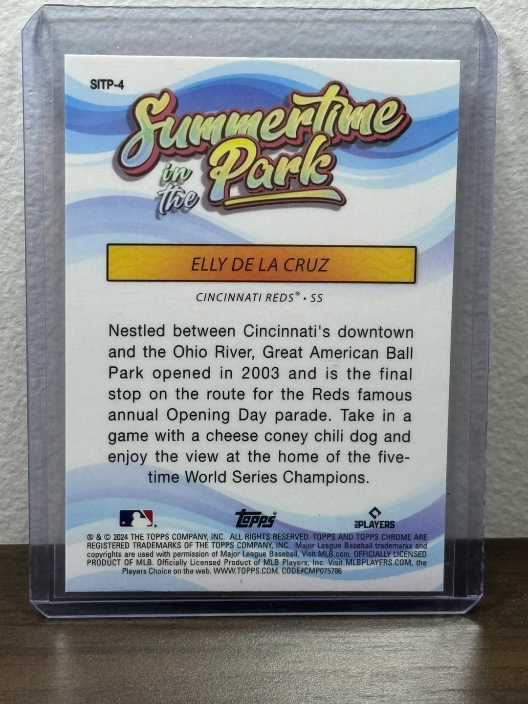 Elly De La Cruz Topps Chrome RC Baseball Card - photo 2