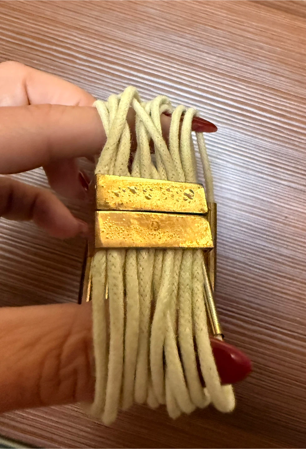 Multi-Strand Bracelet - Gold and Cream - photo 3