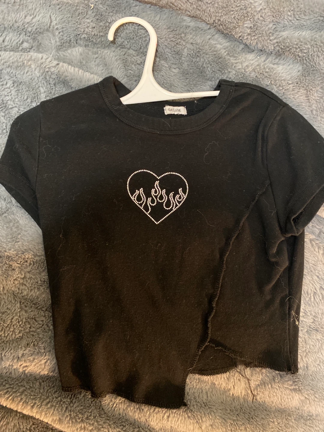 Garage Black Crop Top