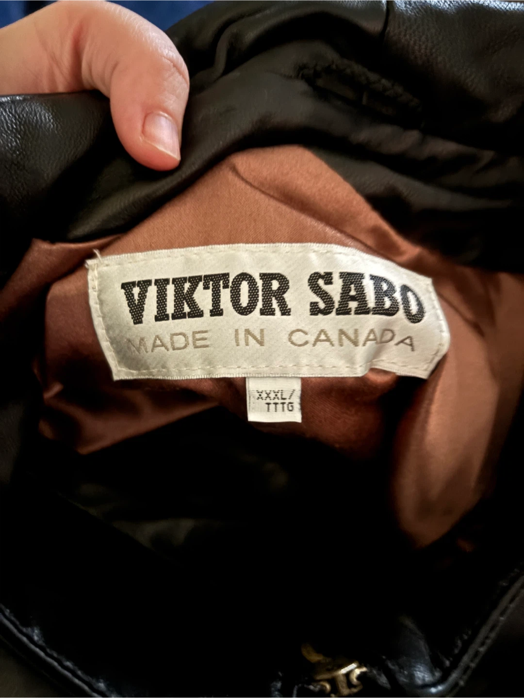 Viktor Sabo Leather Jacket – XXXL – Excellent Condition - photo 3