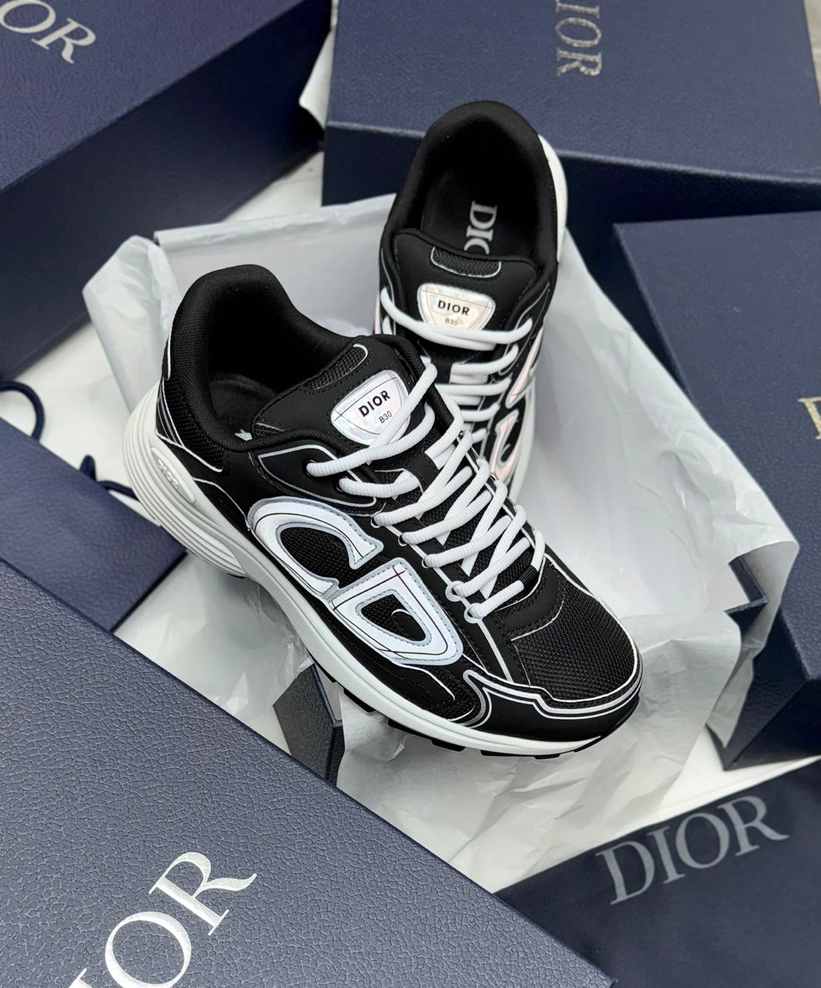 Dior B30 Sneakers - Black & White