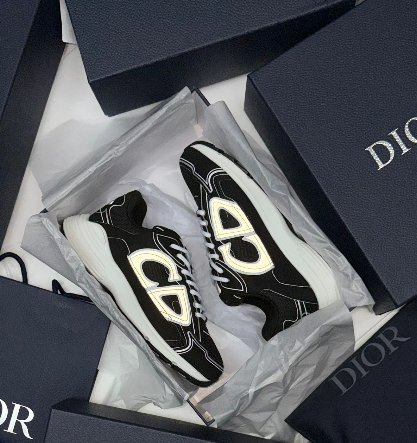 Dior B30 Sneakers - Black & White - photo 2