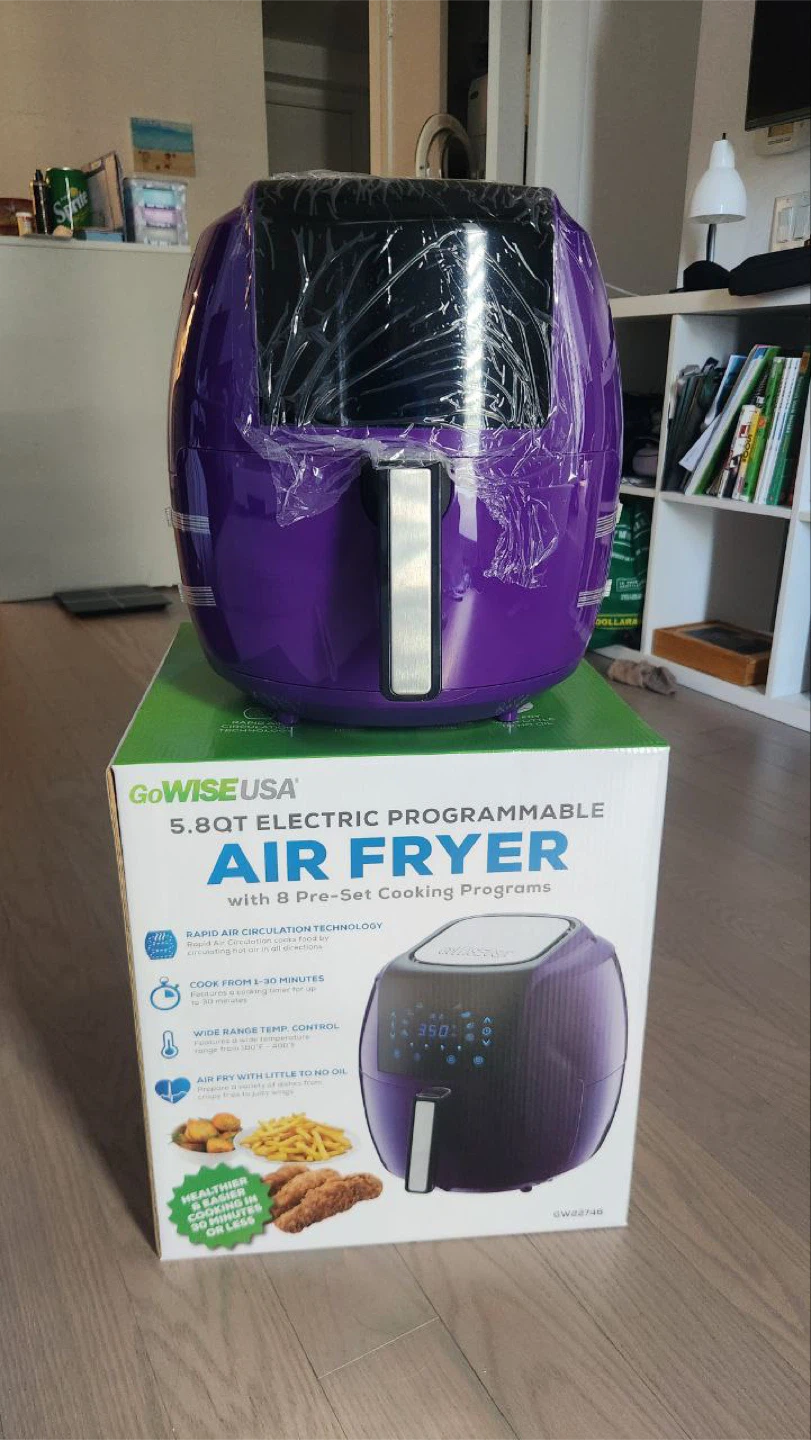 New GoWise USA 5.8QT Electric Programmable Air Fryer