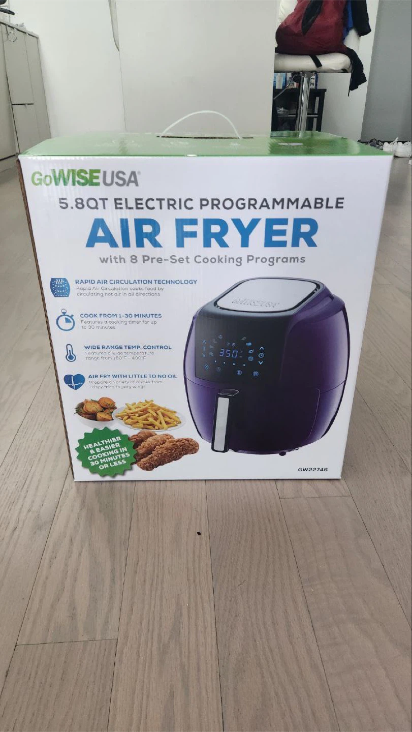 New GoWise USA 5.8QT Electric Programmable Air Fryer - photo 5