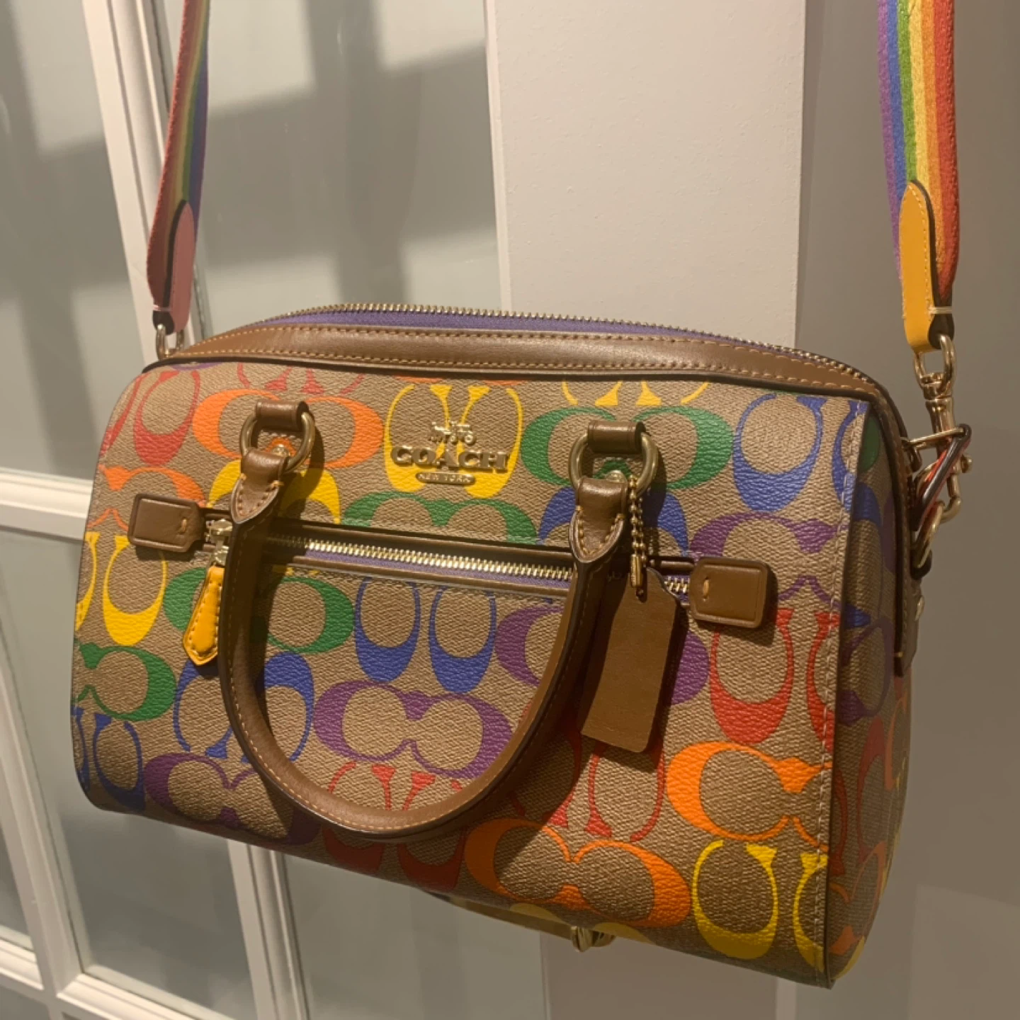 Genuine Coach 2022 Pride Rowan Satchel Purse