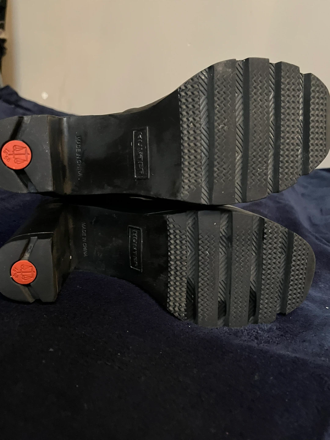 Hunter Black Heeled Rain Boots size6.5 - photo 3