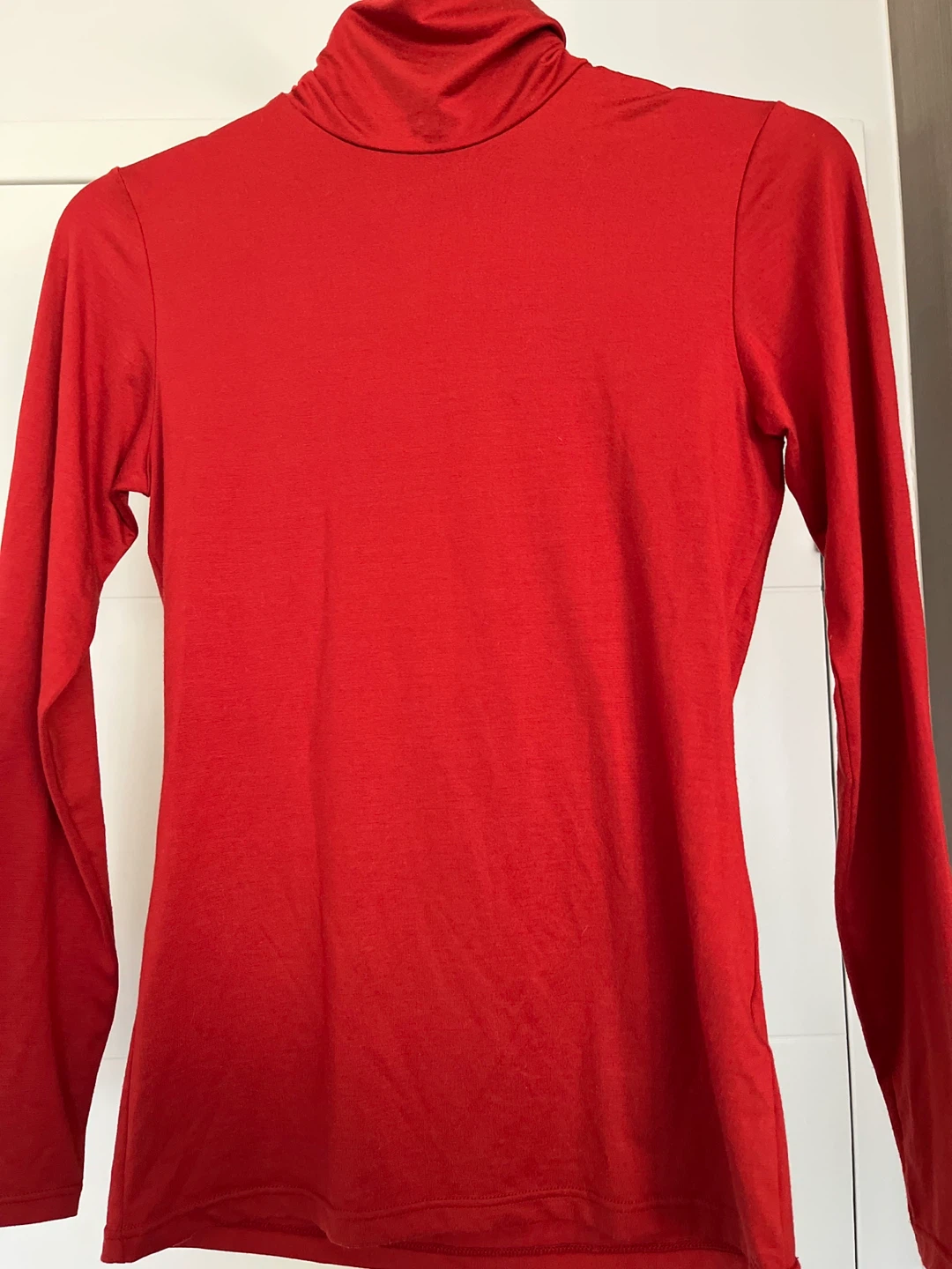 HEATTECH Red Turtleneck Top