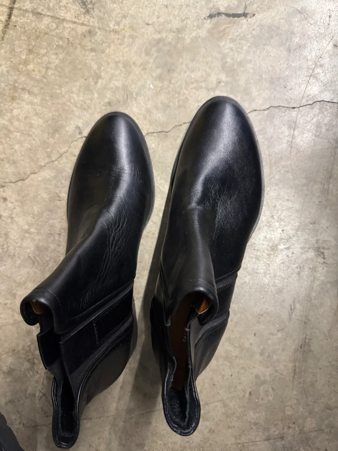 Rossetto Black Leather Chelsea Boots Size 7 - photo 3