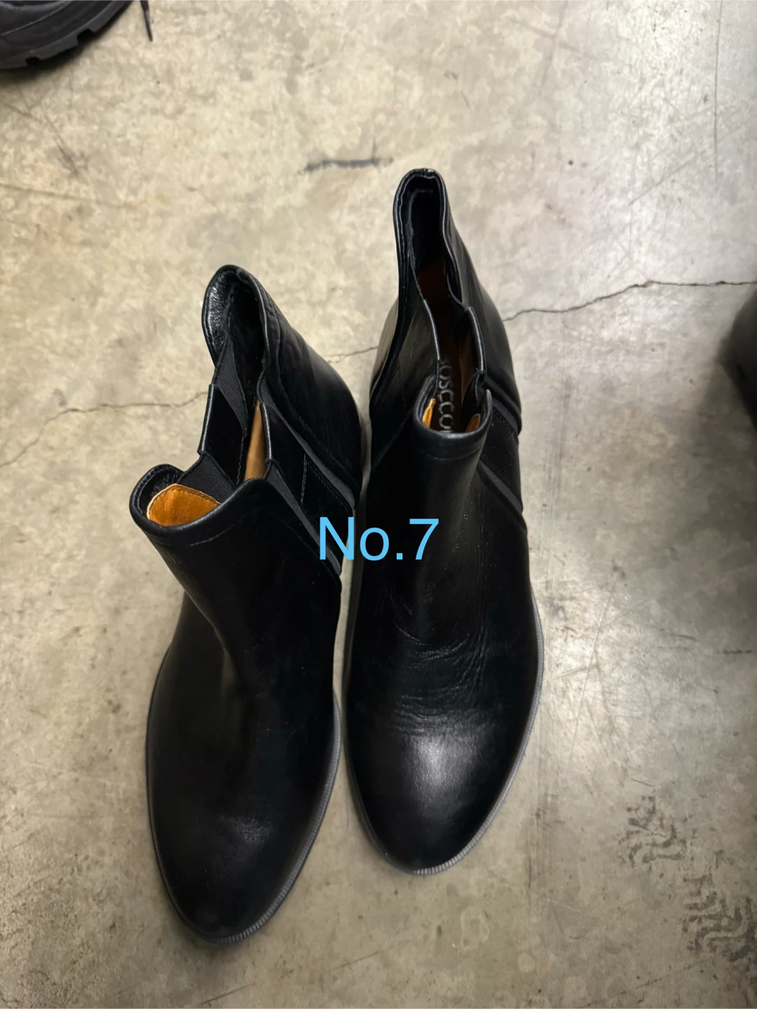 Rossetto Black Leather Chelsea Boots Size 7