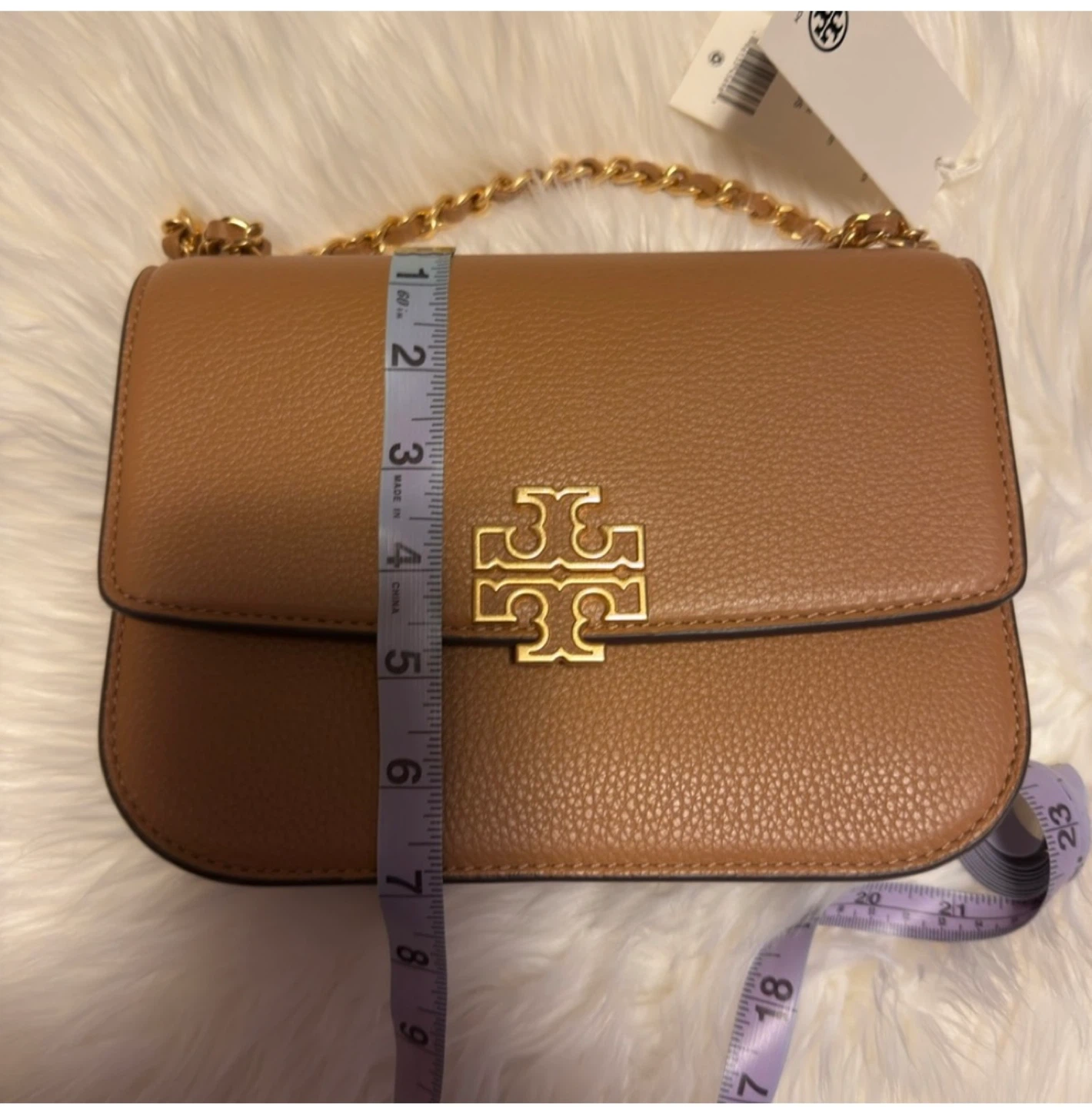 New with tag Tory Burch Britten Crossbody Bag, Tan - photo 4