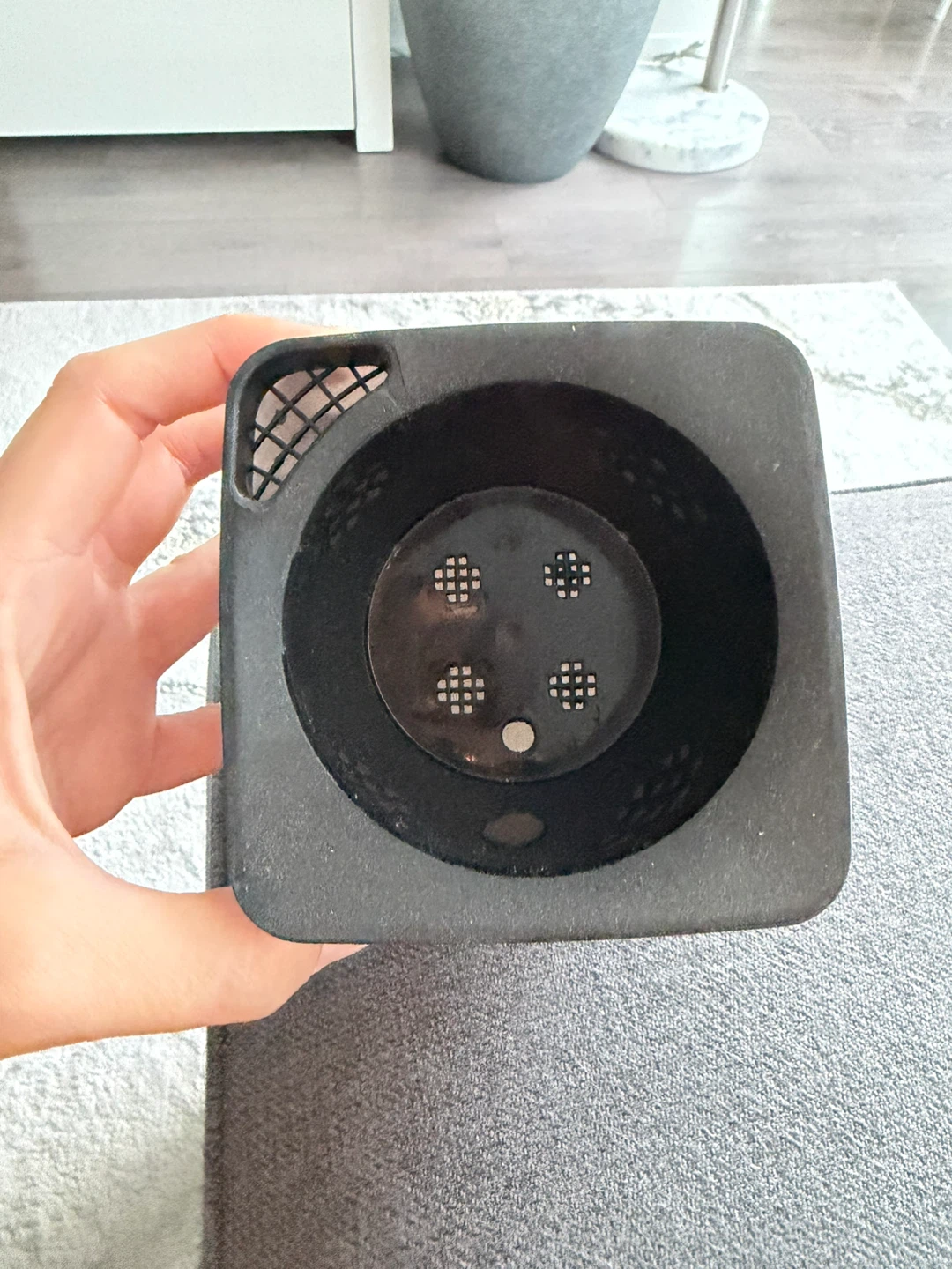 GREAT CONDITION White & Black Square Plant Pot - photo 2