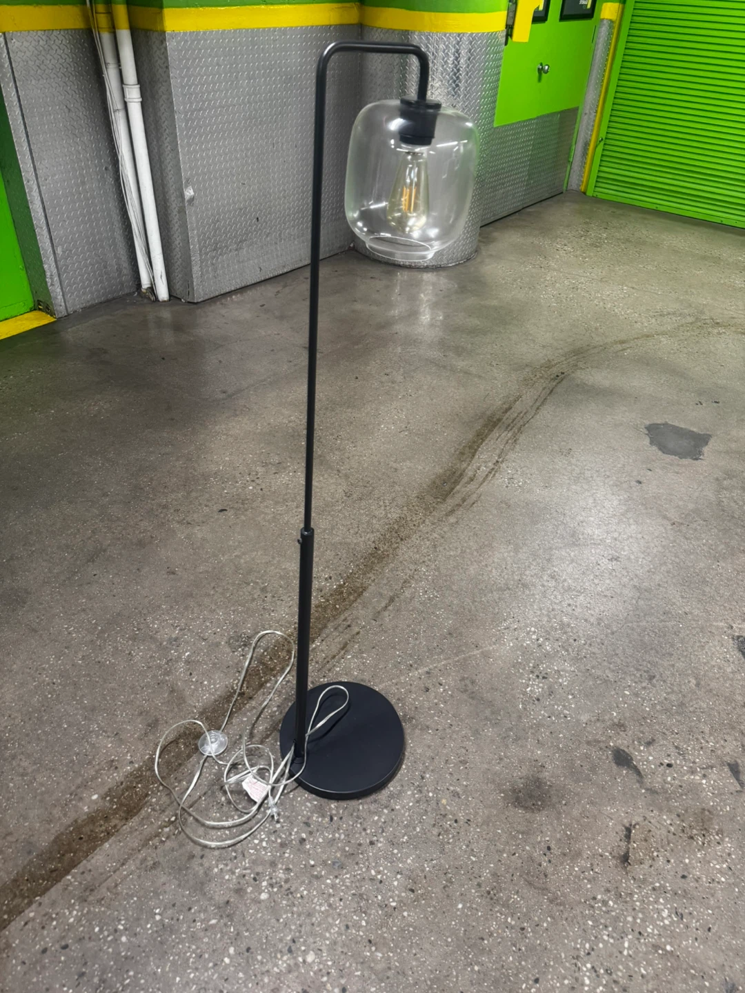 West Elm Sculpture Glass Glass Floor Lamp - photo 3
